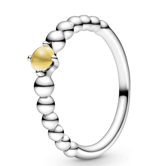 Ladies' Ring Pandora YELLOW STONE - RING - SIZE 50 Pandora