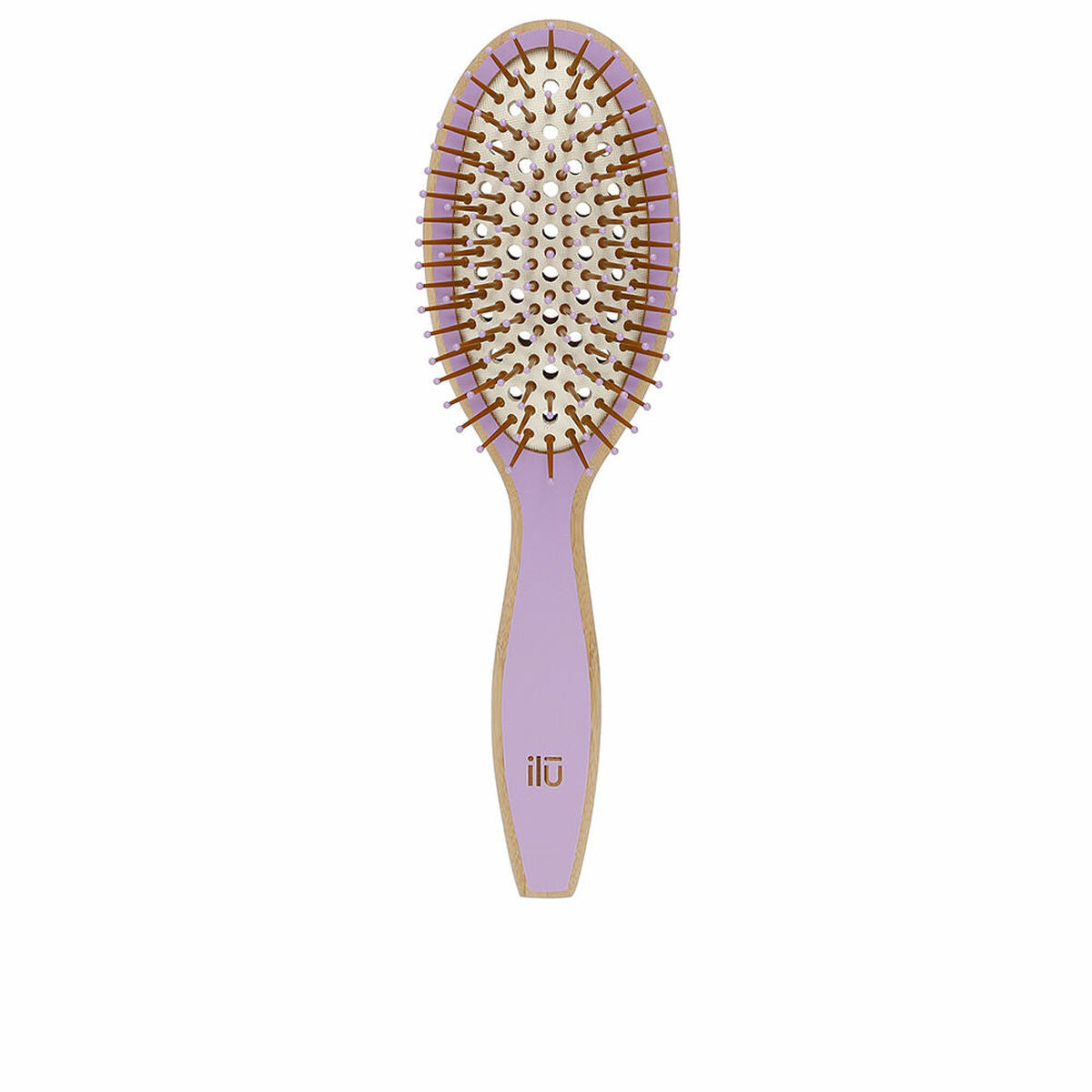 Detangling Hairbrush Ilū Bamboom Purple Oval Ilū