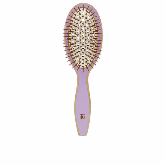 Detangling Hairbrush Ilū Bamboom Purple Oval