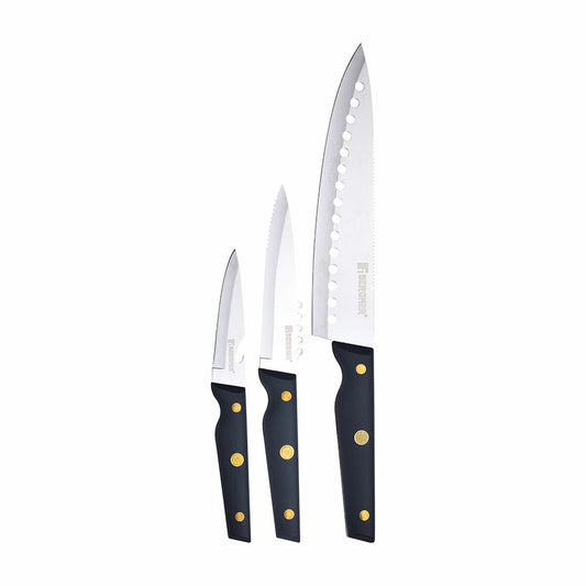 Knife Set Bergner Pro Reeco BG41026DBL Stainless steel ABS 3 Pieces Bergner