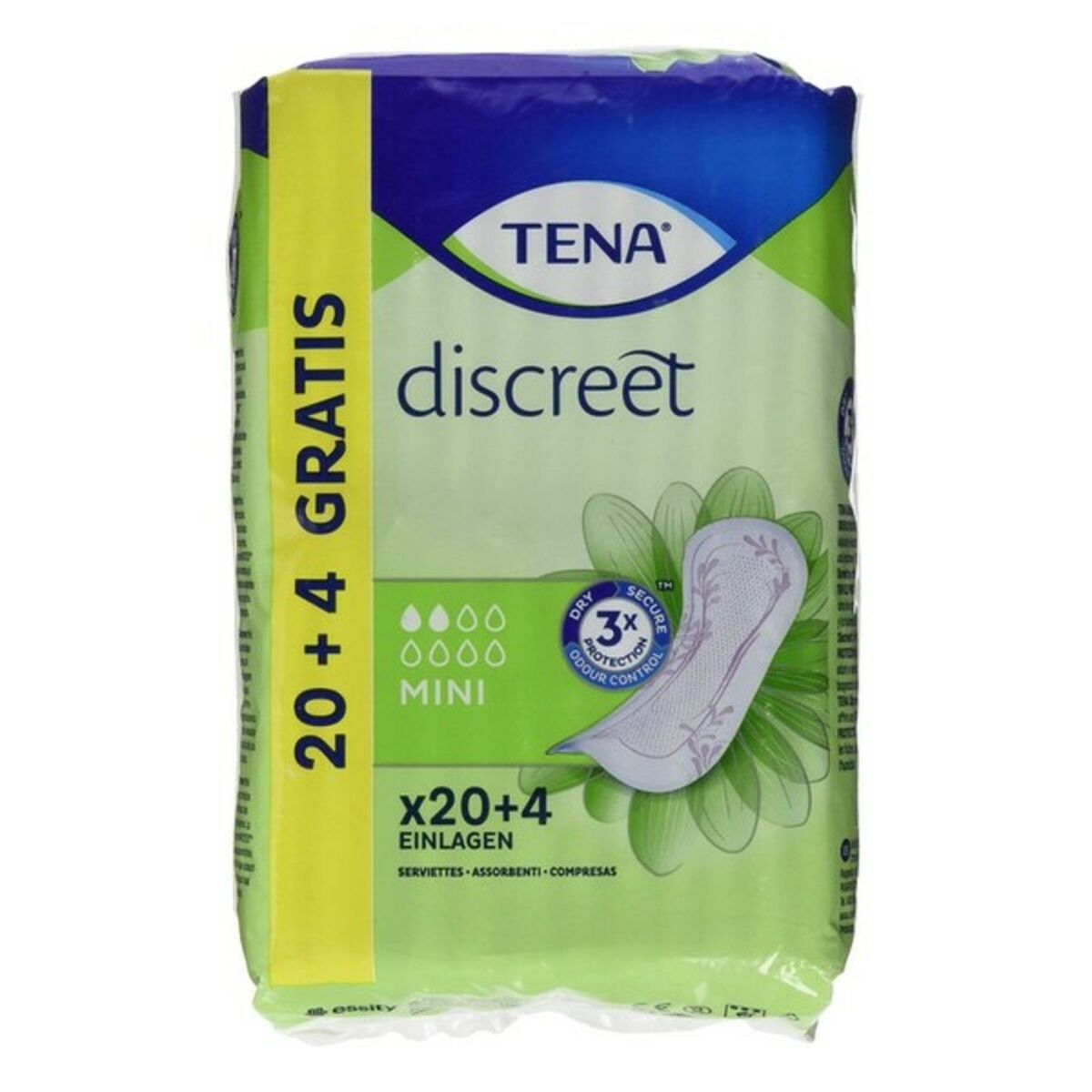 Incontinence Sanitary Pad Discreet Mini Tena (24 uds)