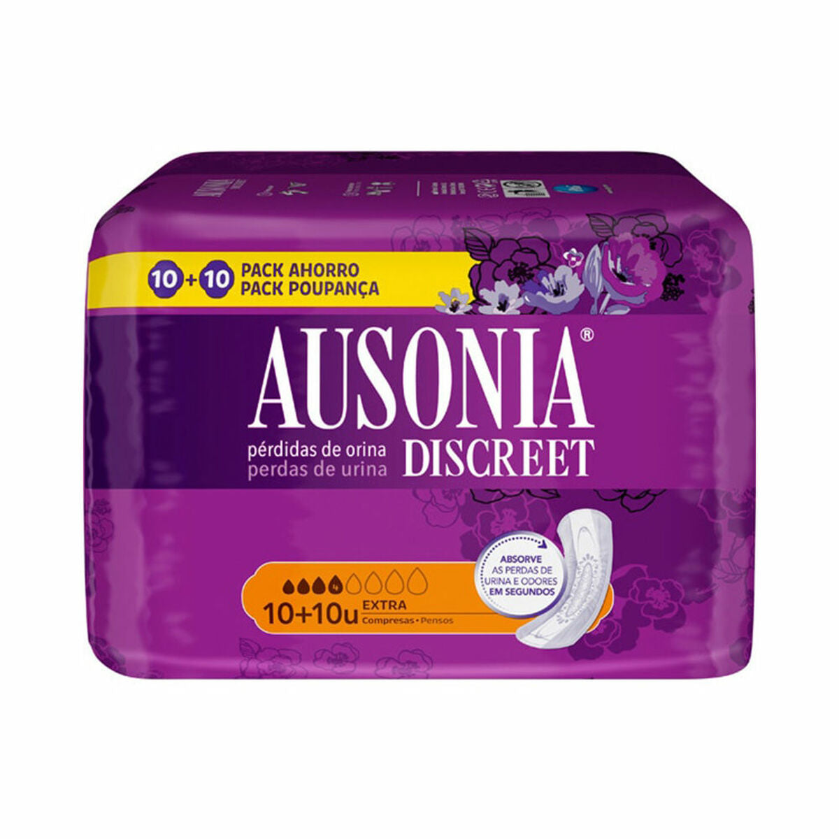 Incontinence Sanitary Pad Ausonia AUSONIA DISCREET 20 Units