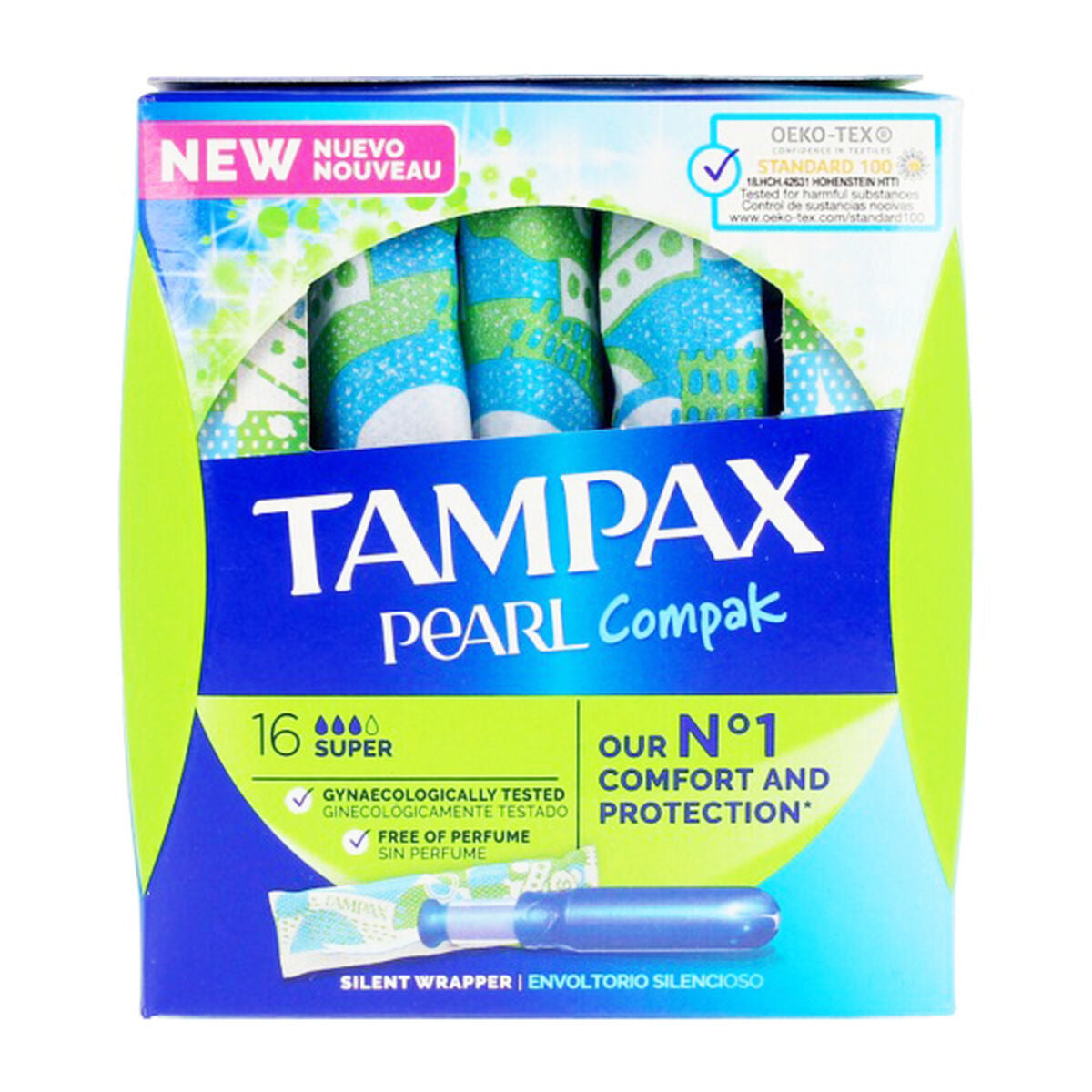 Super Tampons PEARL Tampax Tampax Pearl Compak (18 uds) 18 uds Tampax