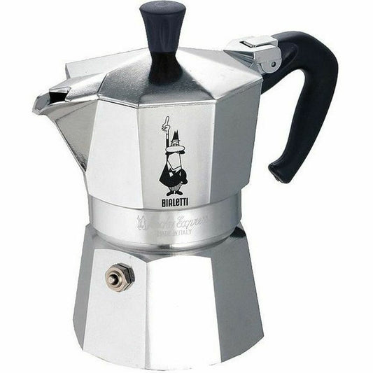 Italian Coffee Pot Bialetti Moka Express Aluminium 200 ml 3 Cups