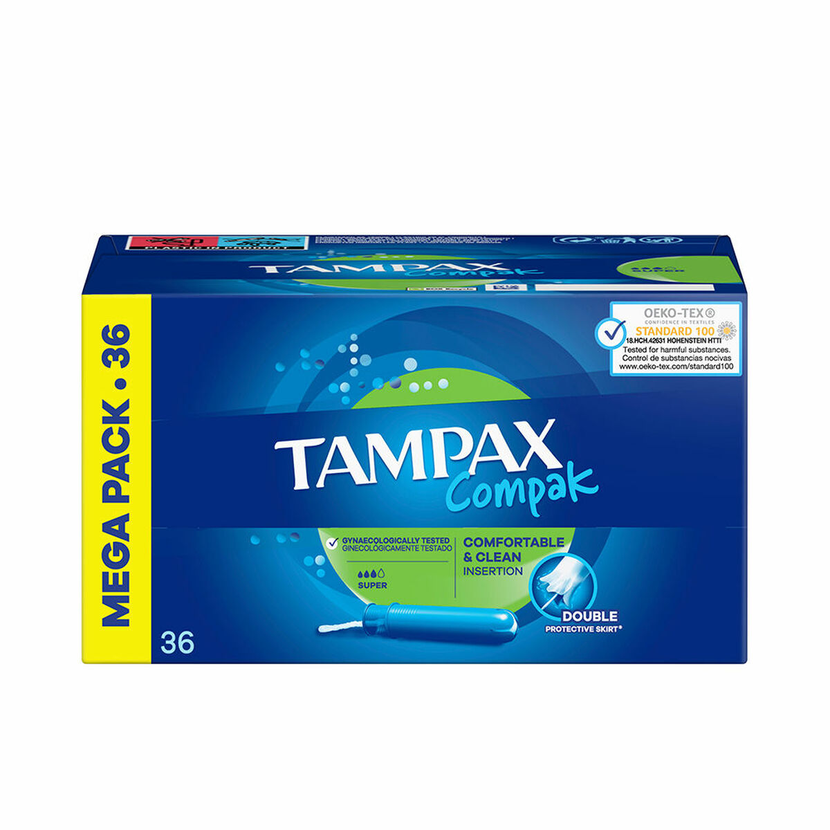 Super Tampons Tampax Compak 36 Units Tampax