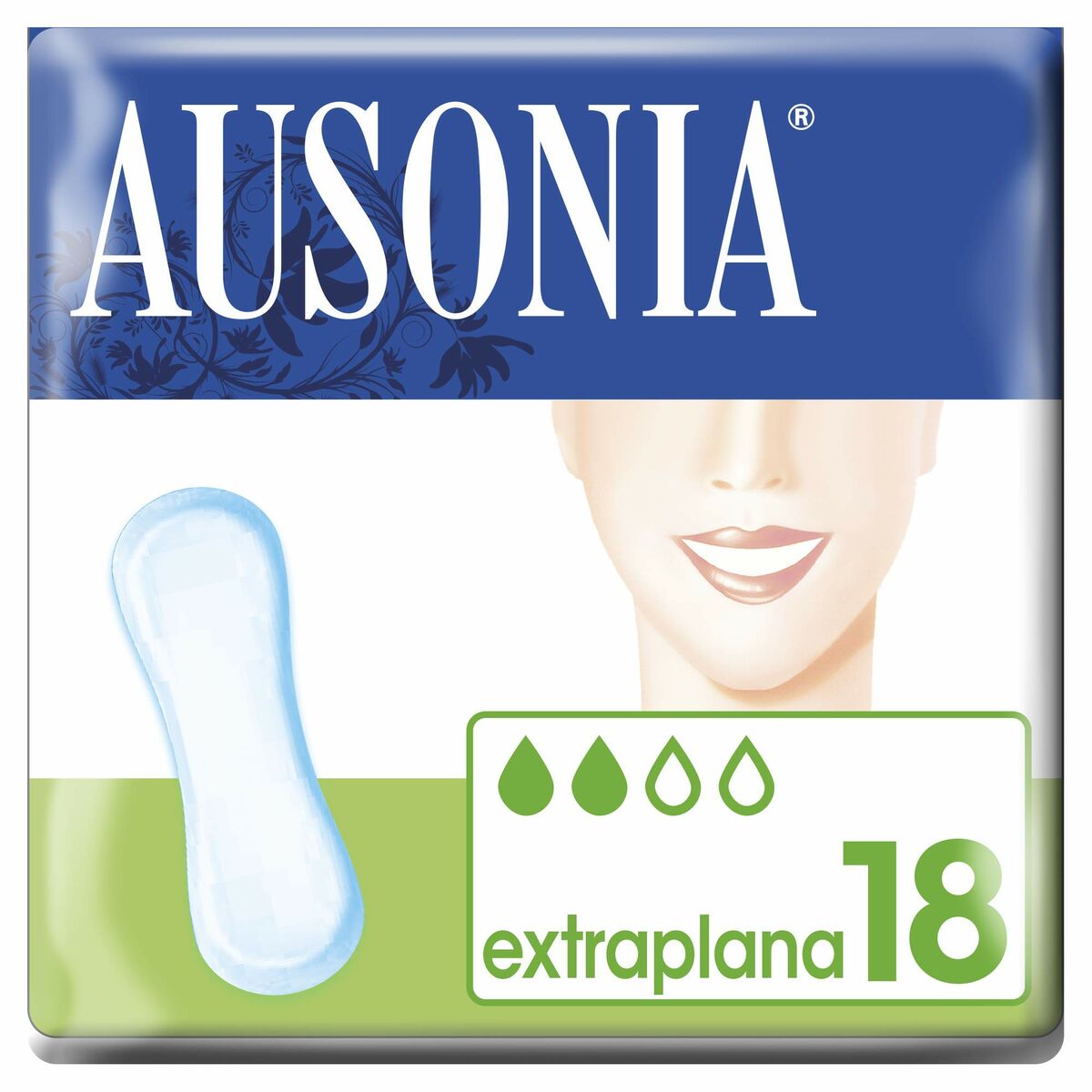 Extra Flat Sanitary Pads Ausonia 18 Units Ausonia