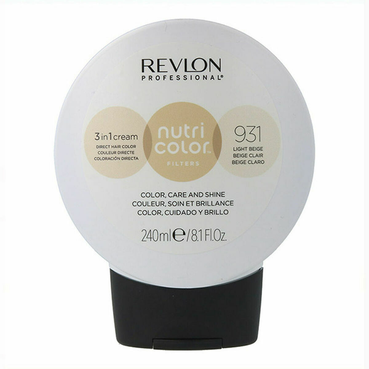 Permanent Dye Nutri Color Filters Revlon Nutri Color 931 Beige 240 ml (240 ml) Revlon