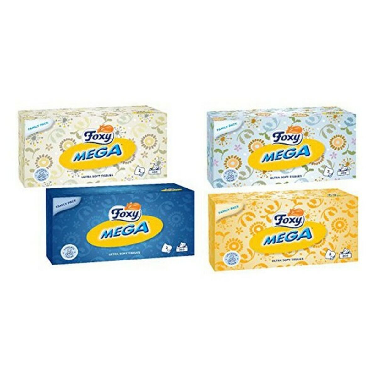 Tissues FACIAL MEGA Foxy 857-0140 (200 uds) Foxy