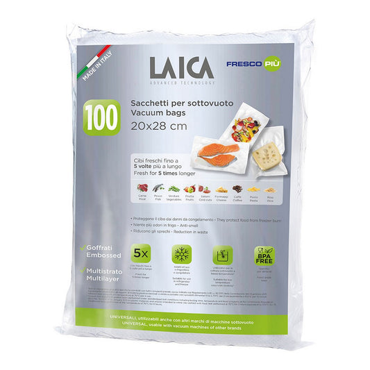 Vacuum Bags LAICA VT3501 100 Pieces 20 x 28 cm LAICA