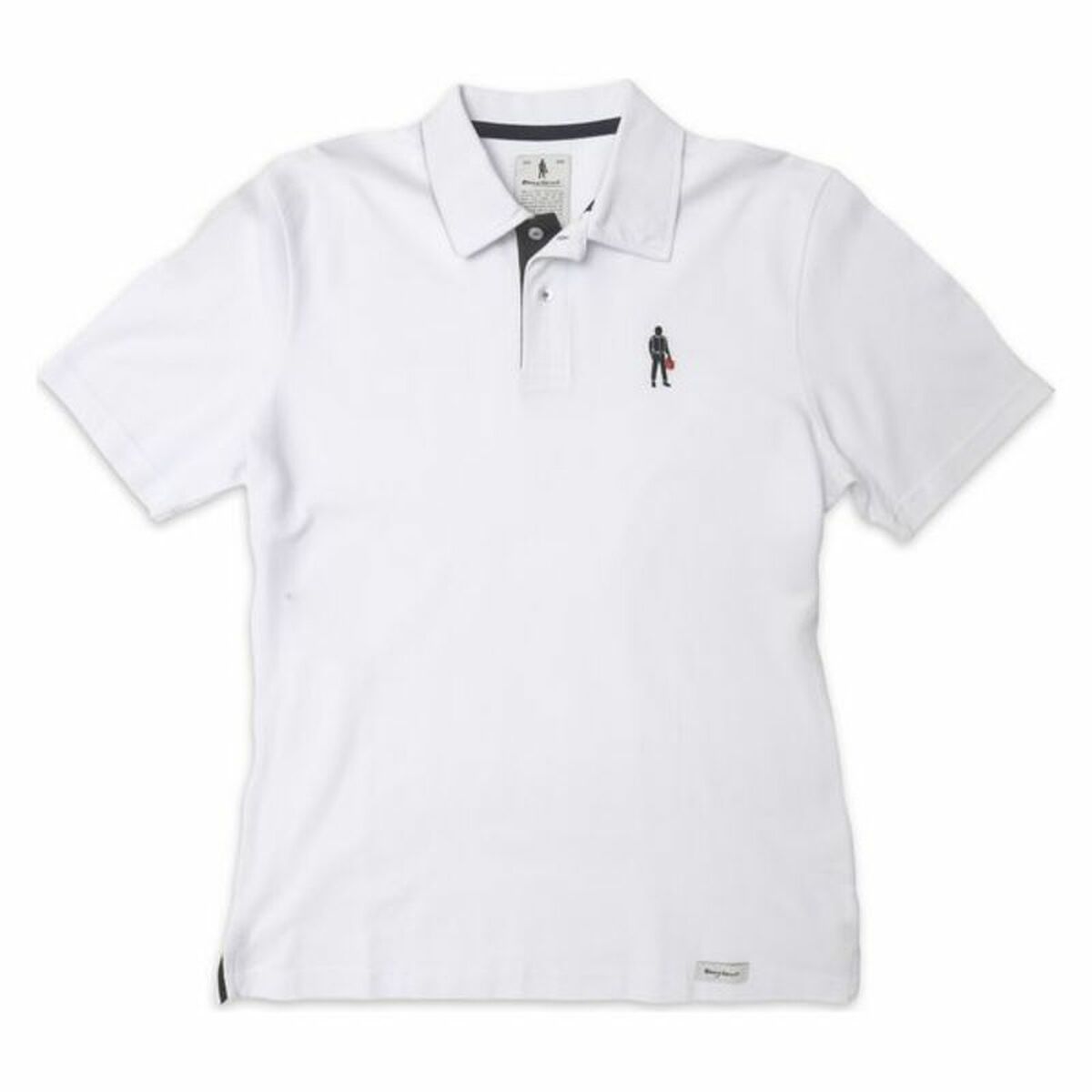 Men’s Short Sleeve Polo Shirt OMP Driver Icon White OMP