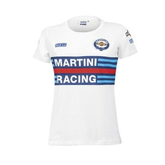 Women’s Short Sleeve T-Shirt Sparco Martini Racing White Sparco