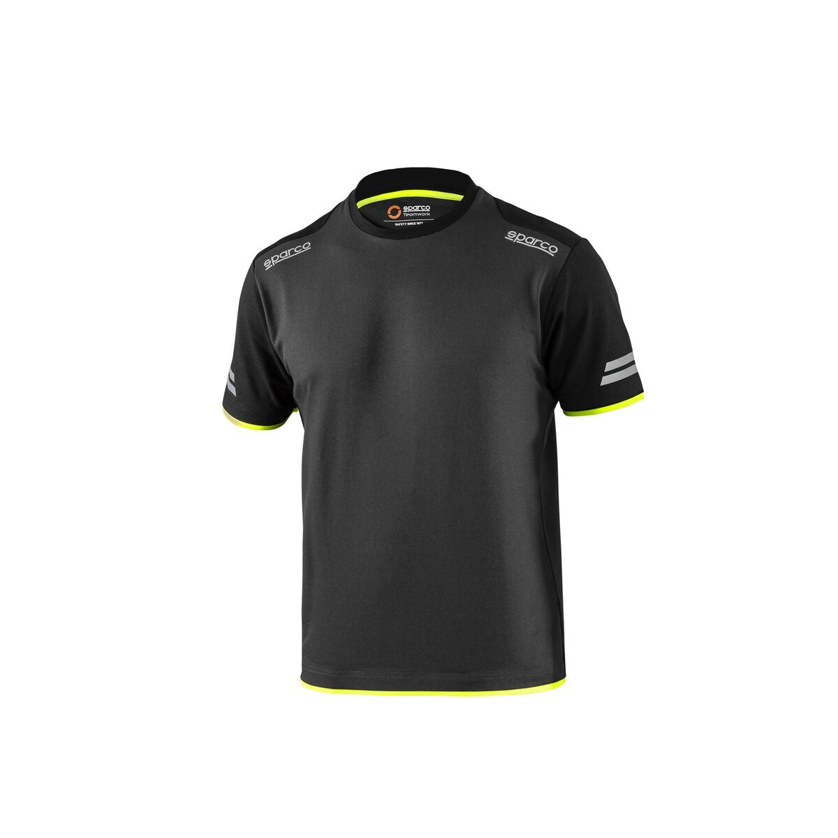 Men’s Short Sleeve T-Shirt Sparco TW Yellow Grey S Sparco