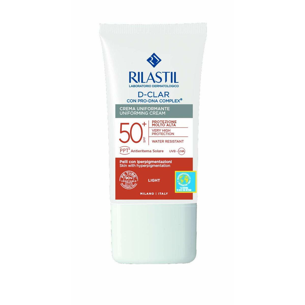 Facial Sun Cream Rilastil Sun System Unifying Spf 50 Light (40 ml) Rilastil