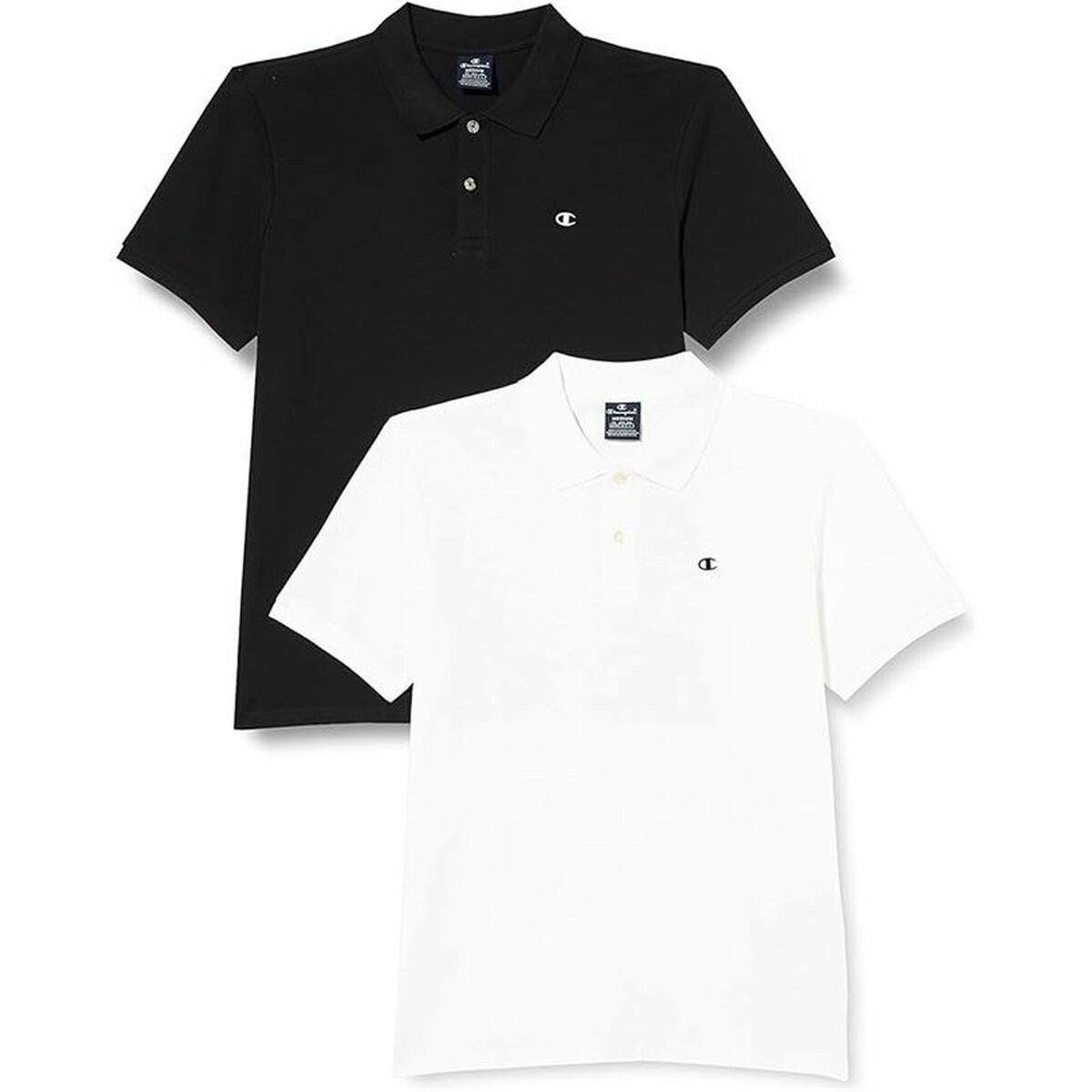 Men’s Short Sleeve Polo Shirt Champion Black