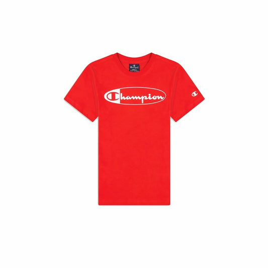 Children’s Short Sleeve T-Shirt Champion Crewneck Red Champion