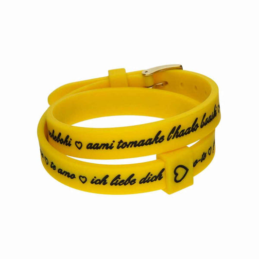 Ladies' Bracelet il mezzometro I LOVE YOU GOLD - BRACCIALE IN SILICONE/SILICONE BRACELET il mezzometro