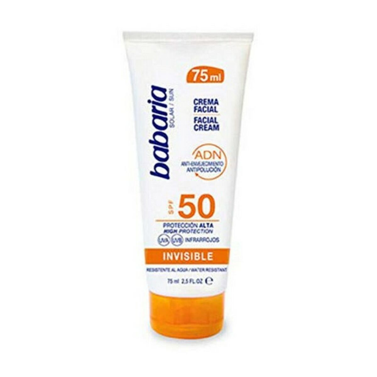 Facial Sun Cream SOLAR ADN INVISIBLE Babaria Solar Adn Invisible Spf 50 (75 ml) 75 ml Spf 50