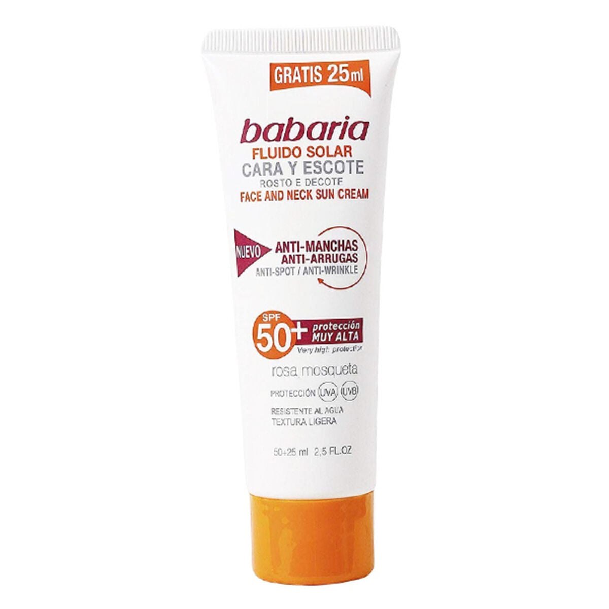 Facial Sun Cream SOLAR ADN SENSITIVE Babaria Spf 50 (75 ml) (Unisex) (75 ml)