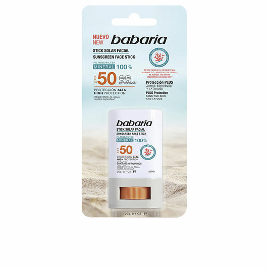 Facial Sun Cream Babaria Solar Stick Facial Spf 50 20 g