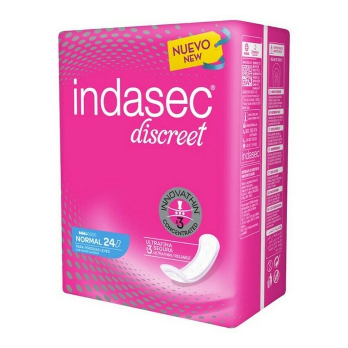 Incontinence Sanitary Pad Indasec DISCREET Indasec