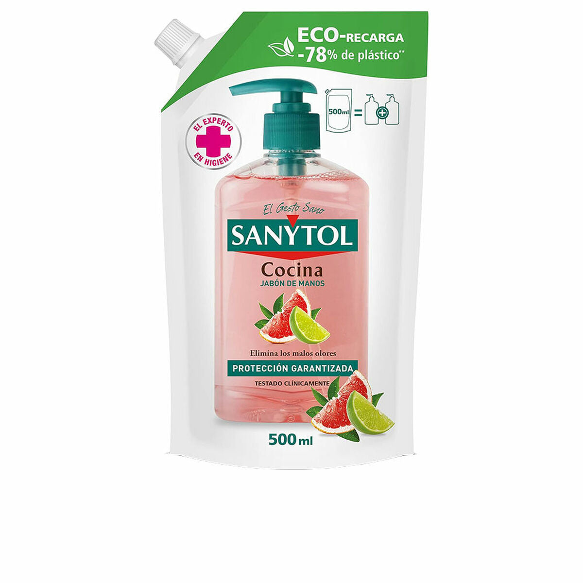 Hand Soap Sanytol 500 ml Anti-bacterial Kitchen Refill Sanytol