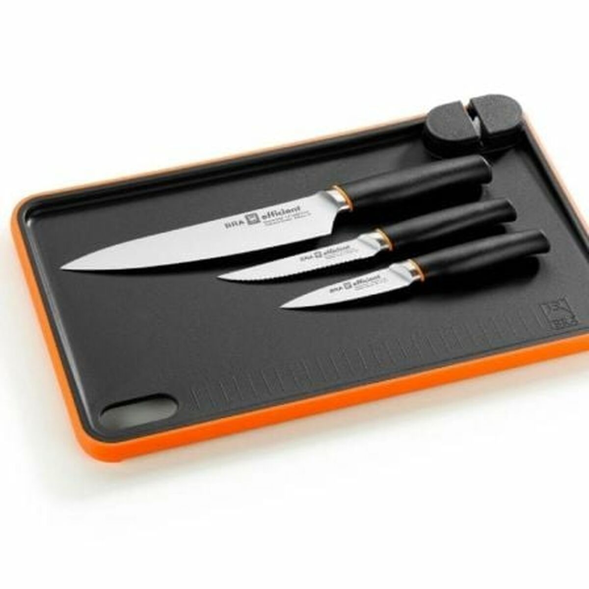 Knife Set BRA A198021 Black Stainless steel BRA