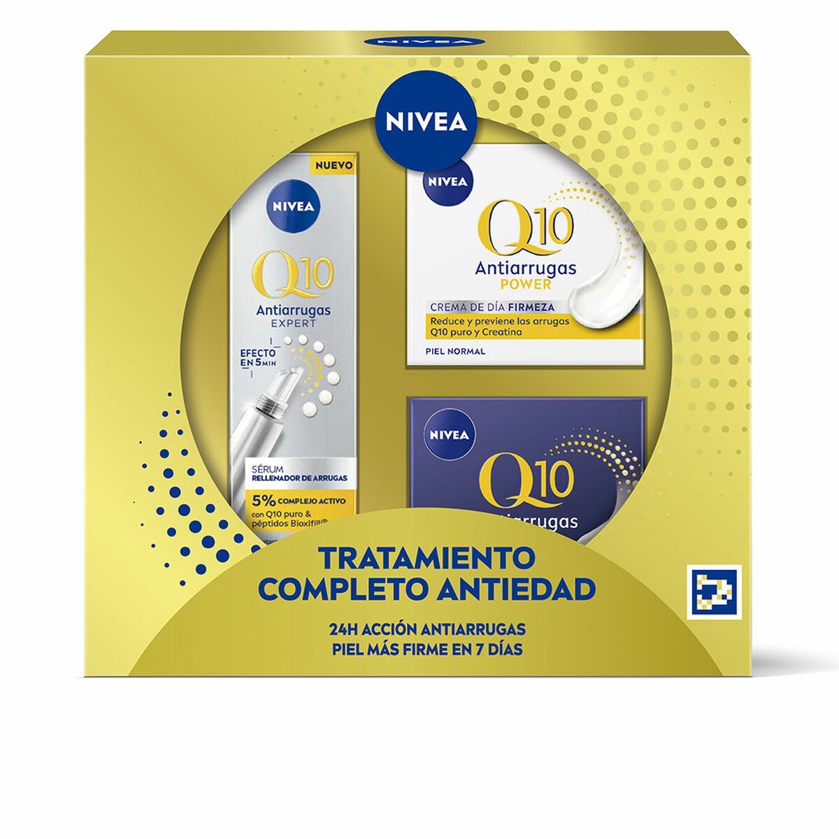 Women's Cosmetics Set Nivea Q10 ANTI-ARRUGAS Anti-ageing Q10 3 Pieces Nivea