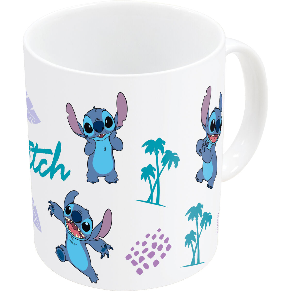 Mug Stitch Blue Lilac Ceramic 350 ml Stitch