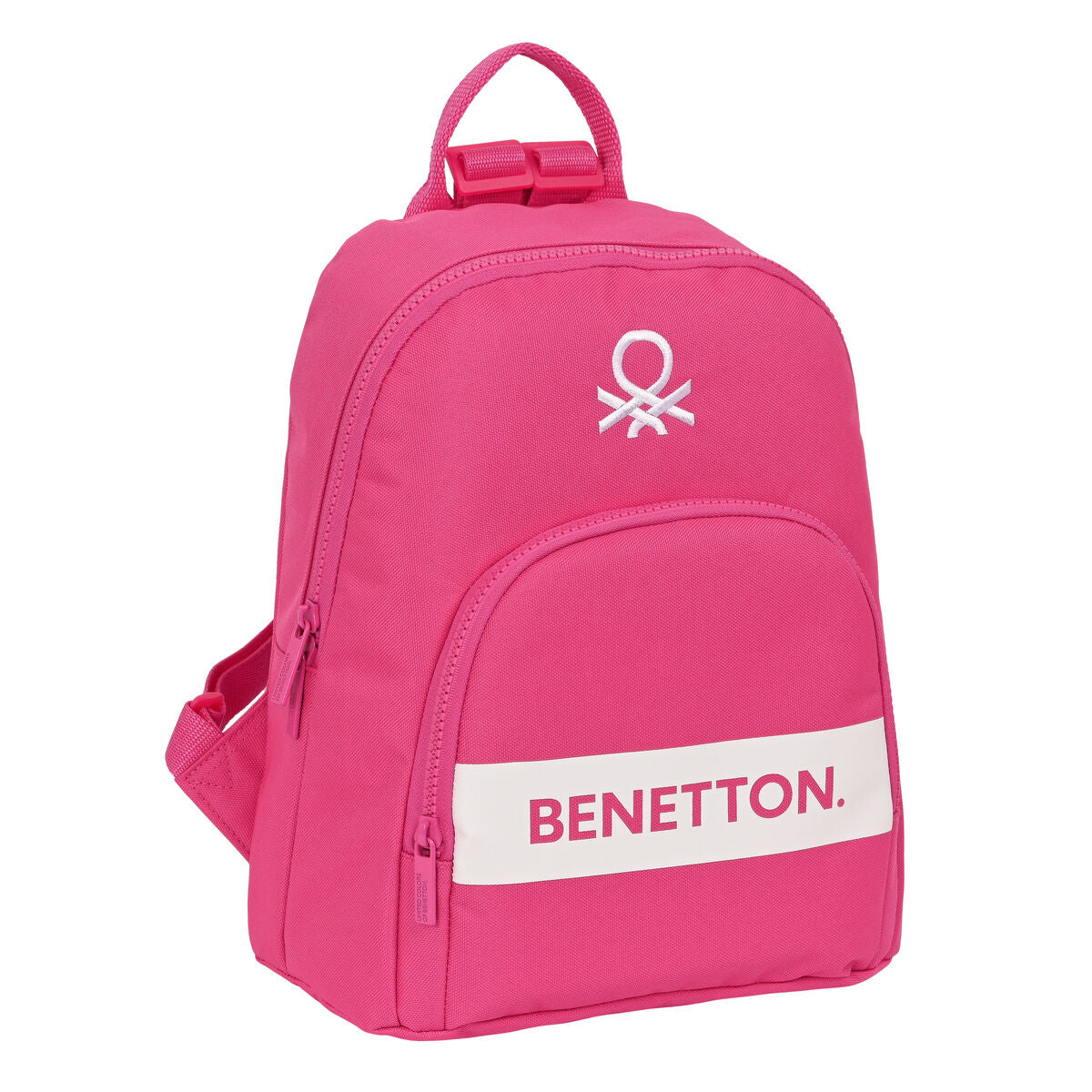 Casual Backpack Benetton Raspberry Fuchsia 13 L Benetton