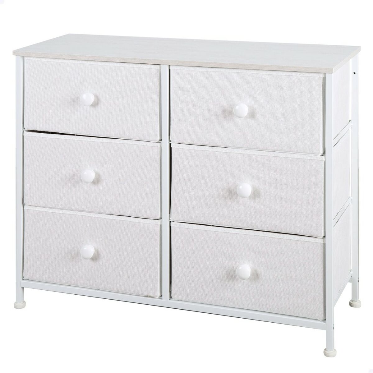 Chest of drawers Max Home White 80 x 62 x 30 cm