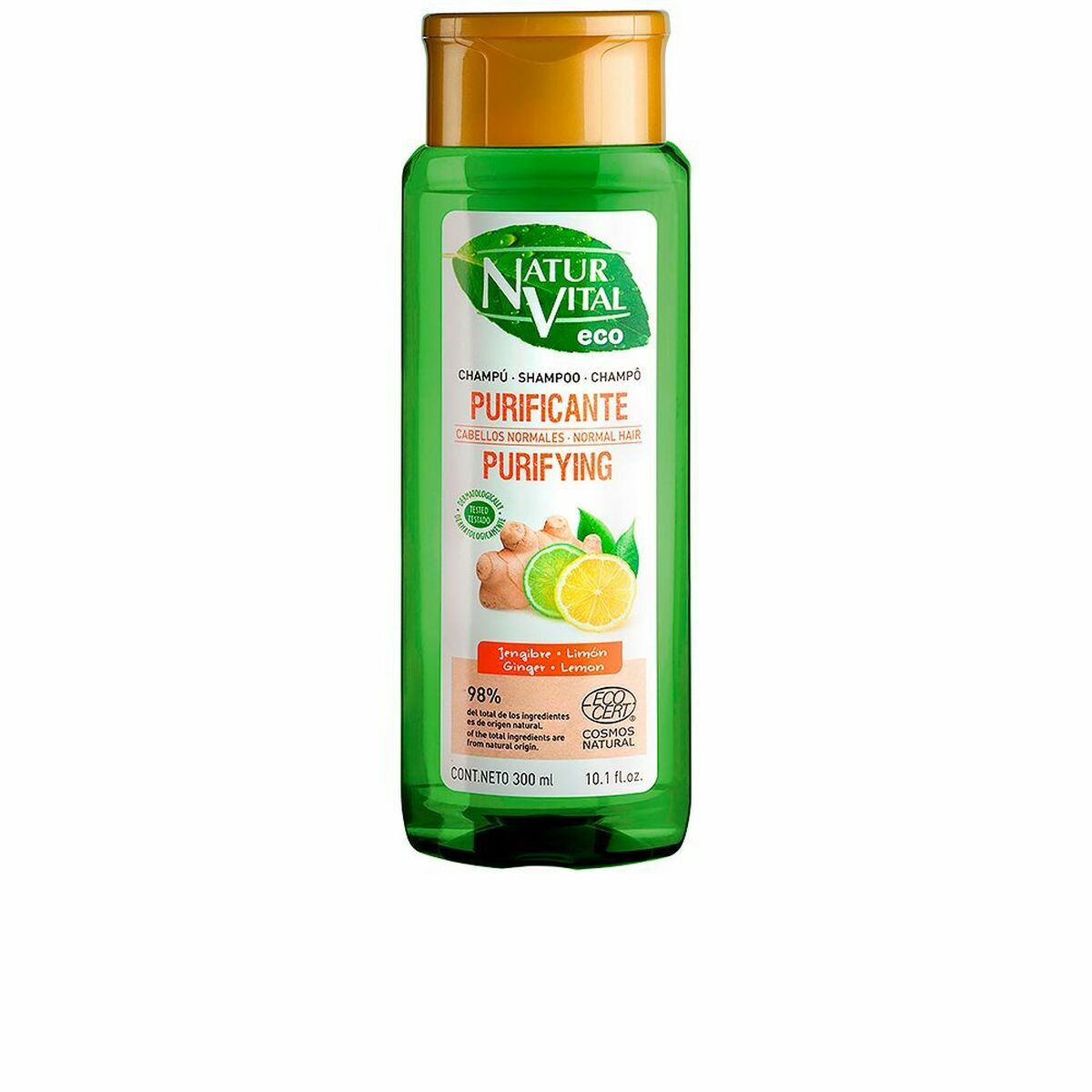 Purifying Shampoo Naturvital Eco Lemon Ginger (300 ml) Naturvital