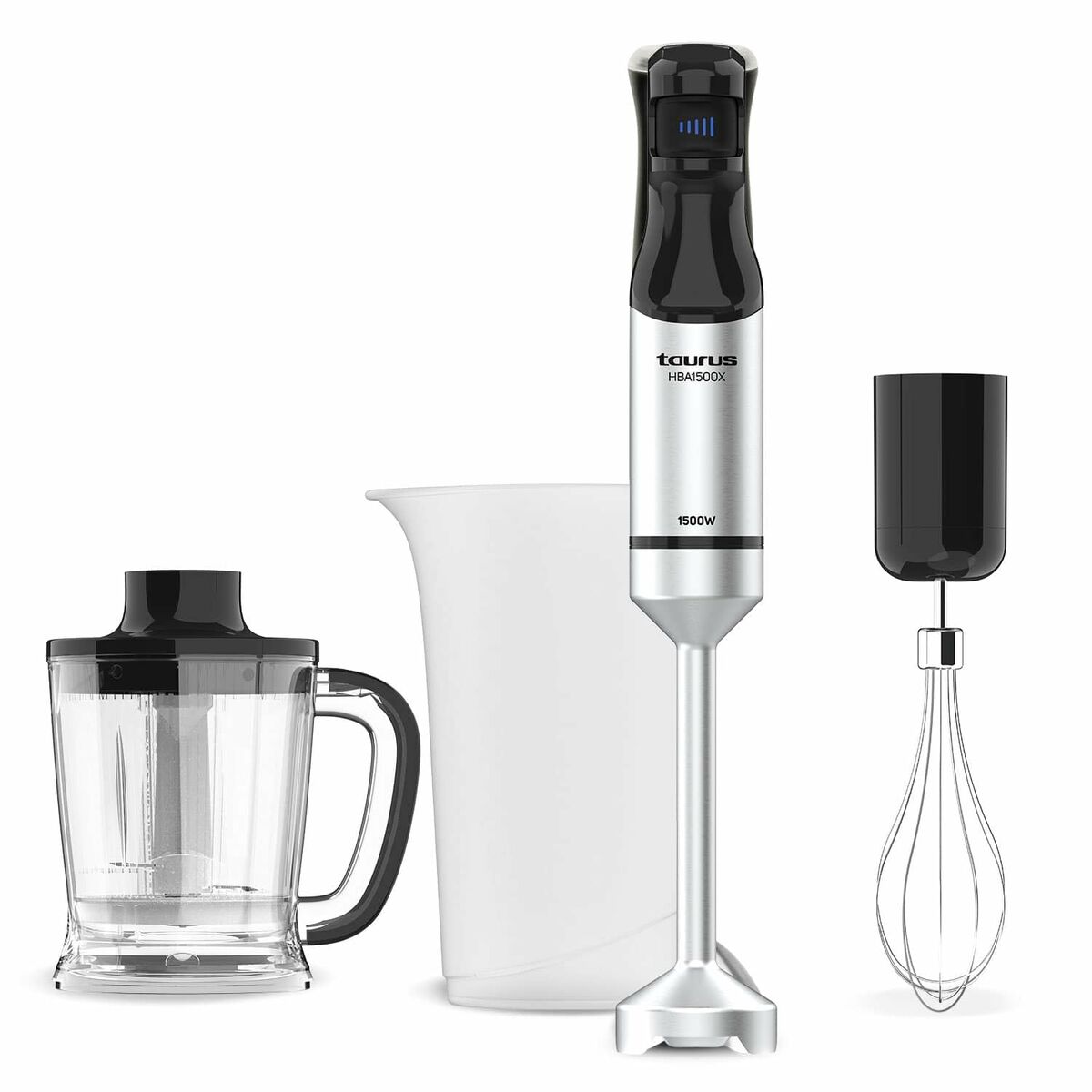 Hand-held Blender Taurus HBA1500X Black Silver 1500 W Taurus