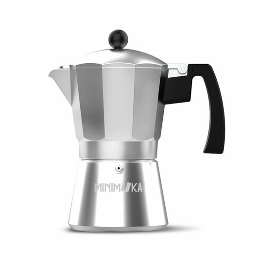 Italian Coffee Pot Taurus KCP9009 9T Silver Aluminium 9 Cups Taurus