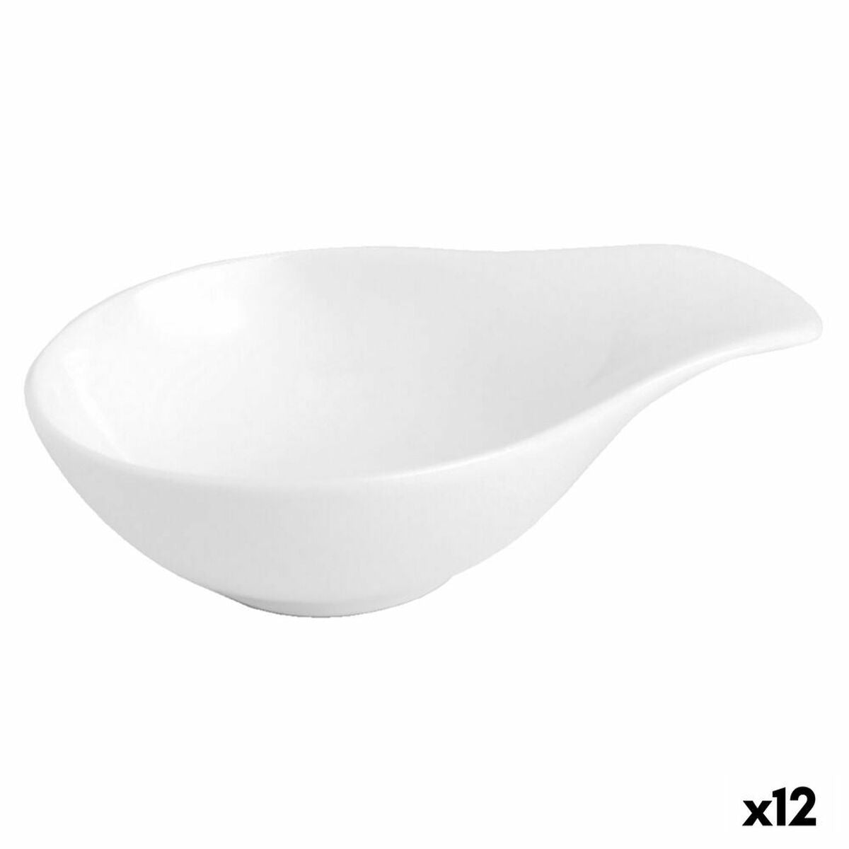 Bowl Quid Chef Ceramic White 11 x 8 cm 12 Units Quid