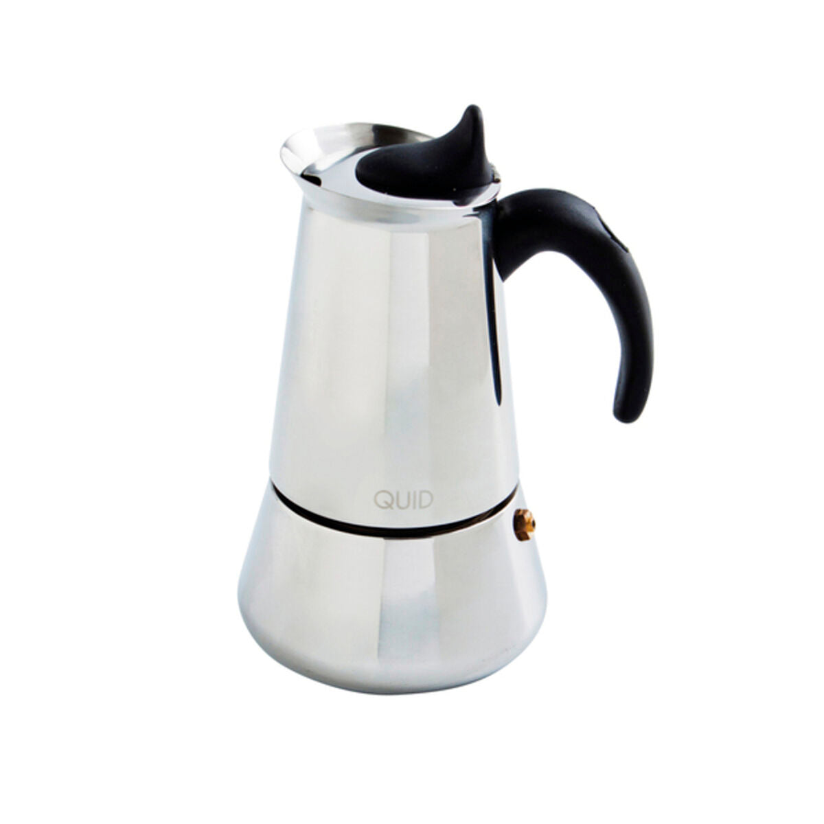 Italian Coffee Pot Quid Steel Metal Bakelite