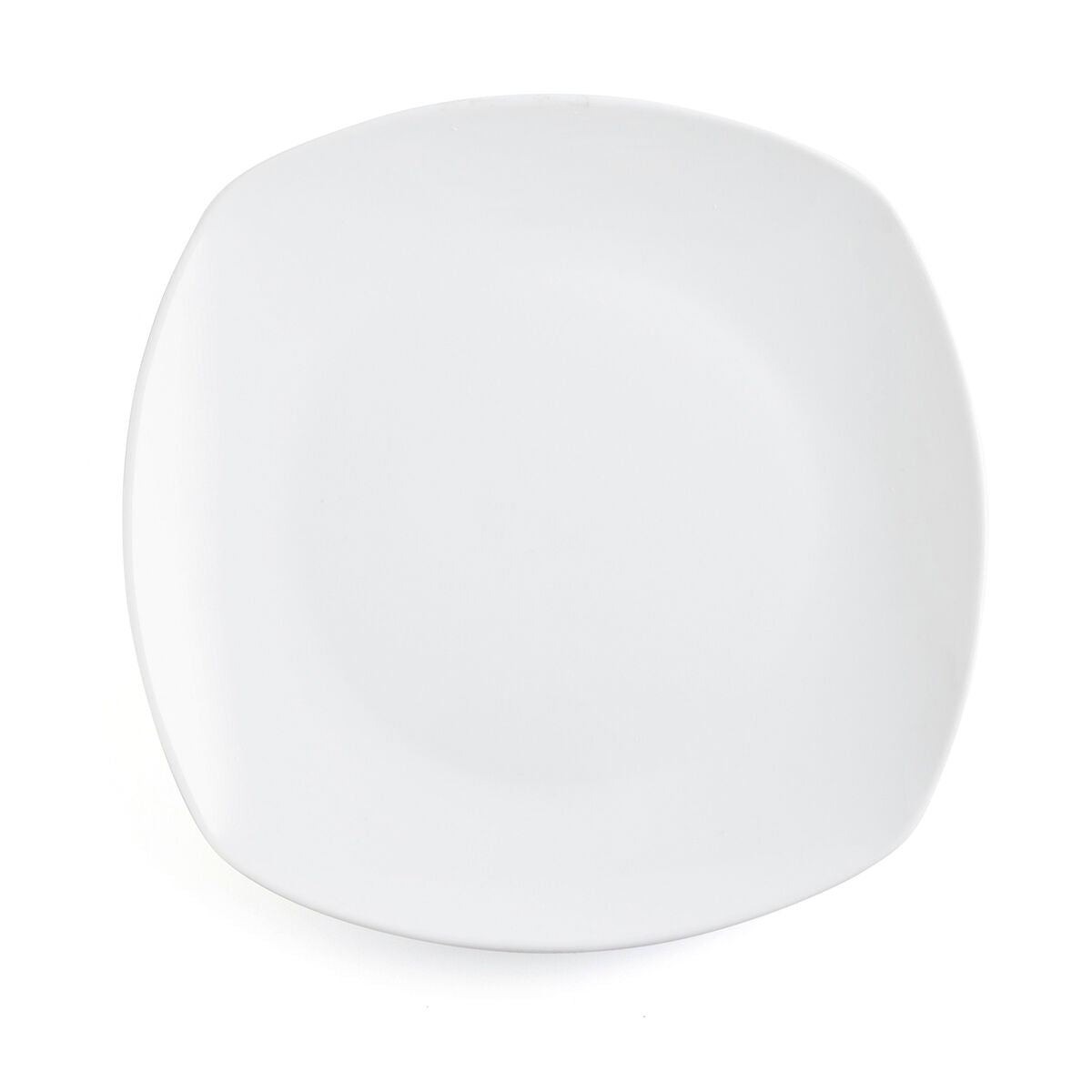 Flat Plate Quid Novo Vinci White Ceramic Ø 26,6 cm 26,6 cm (6 Units) (Pack 6x) Quid