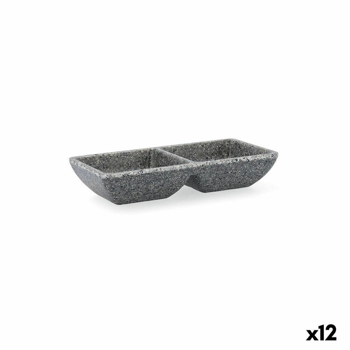 Snack tray Quid Lonja Grey Plastic 17 x 7 x 3 cm (12 Units) Quid