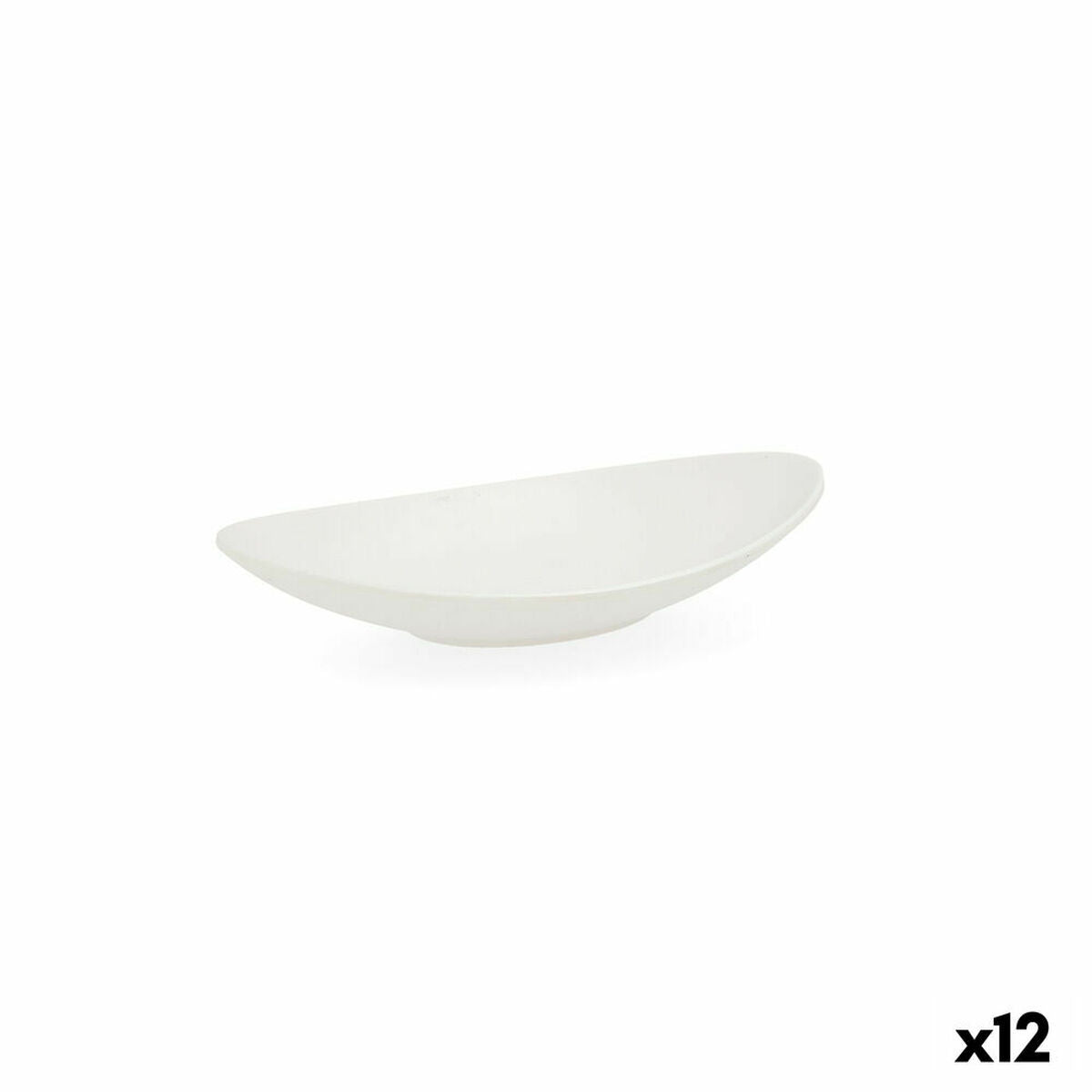 Deep Plate Quid Select Oval White Plastic 18 x 10,5 x 3 cm (12 Units) Quid