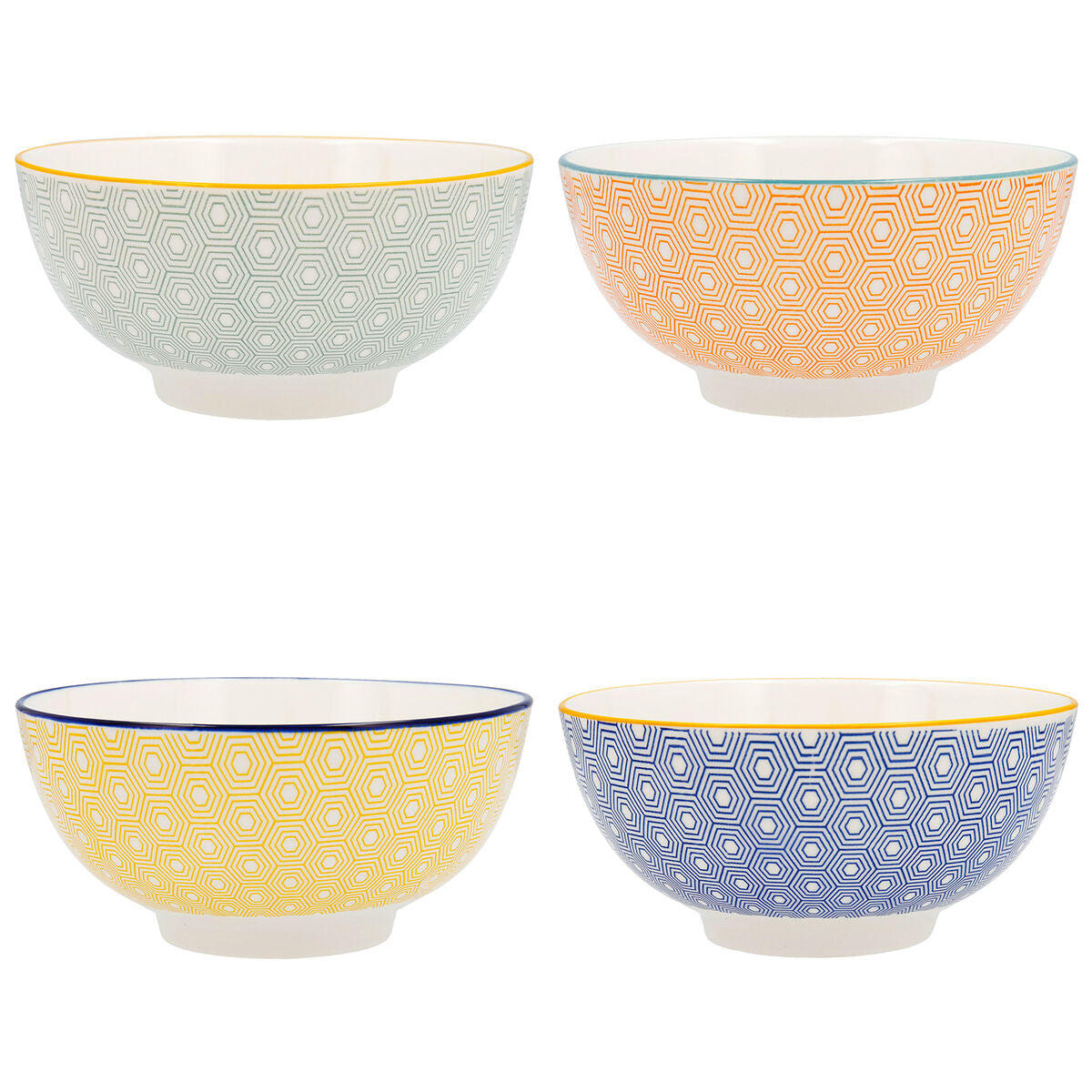 Bowl Quid Pippa Ceramic Multicolour (20 cm) (Pack 4x) Quid