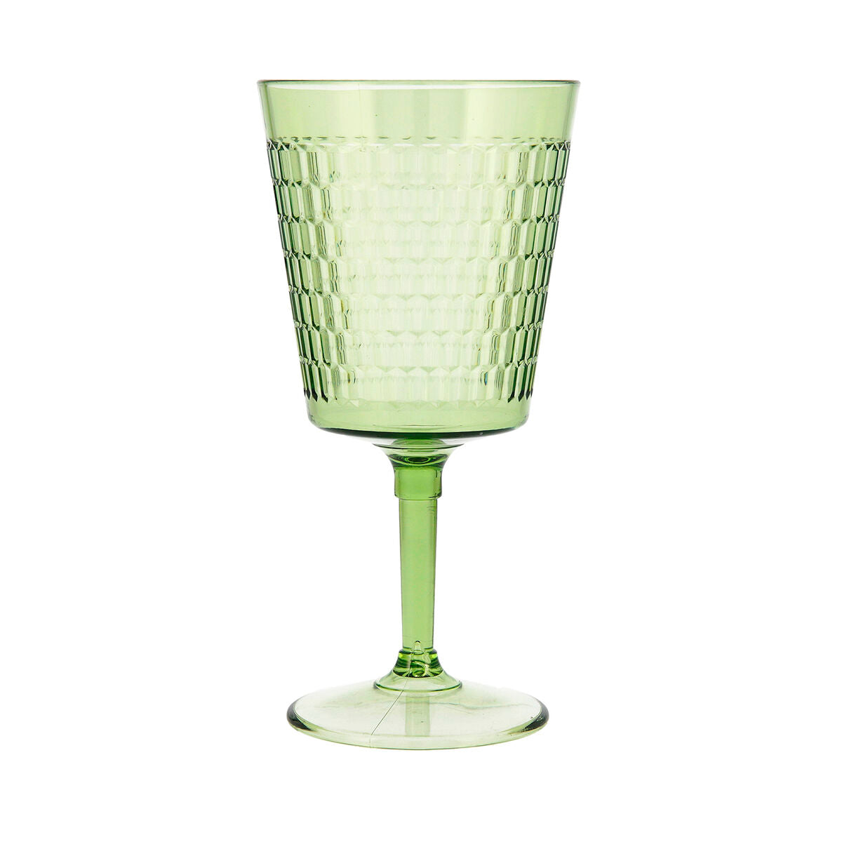 Wine glass Quid Viba Green Plastic 420 ml (12 Units) (Pack 12x) Quid