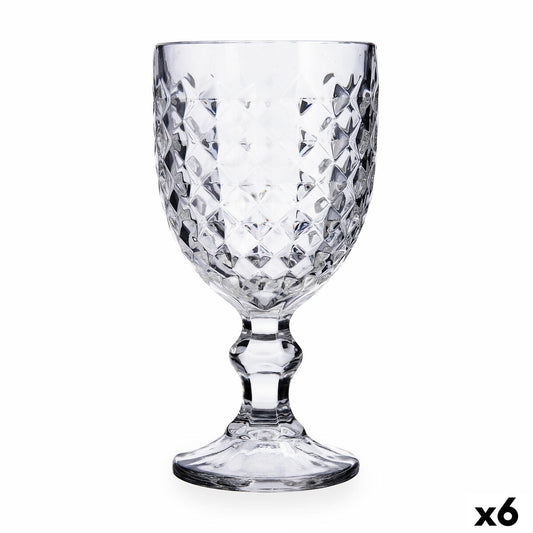 Wineglass Quid Diamond Urban Transparent Glass 340 ml (6 Units)