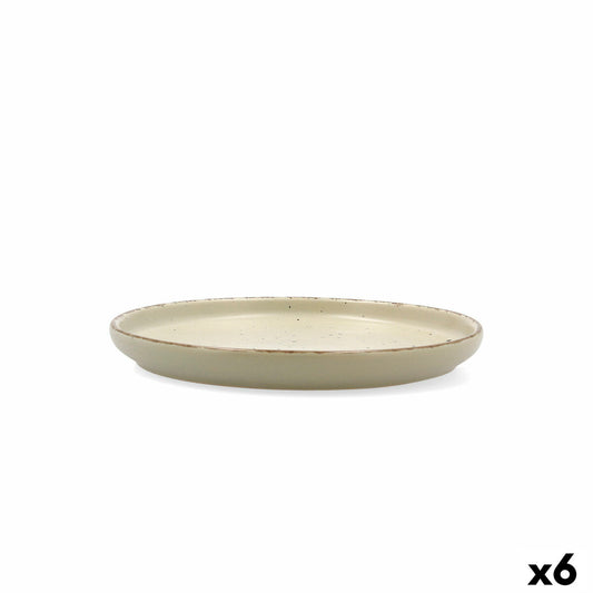 Dessert dish Quid Duna Green Ceramic 20 x 2,5 cm (6 Units) Quid