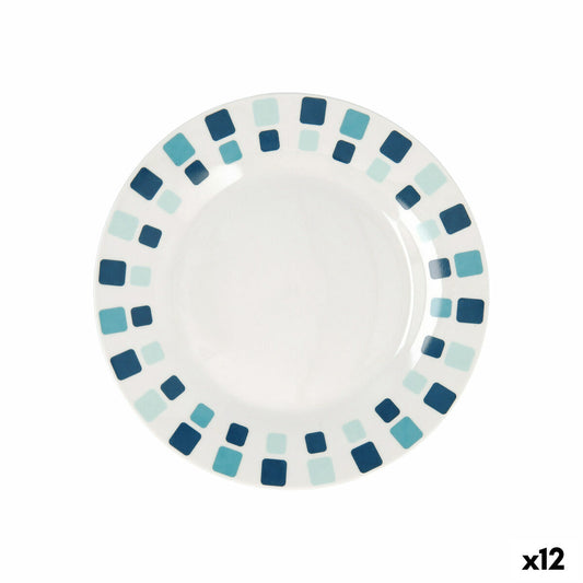 Dessert dish Quid Simetric Blue Ceramic 19 cm (12 Units) Quid