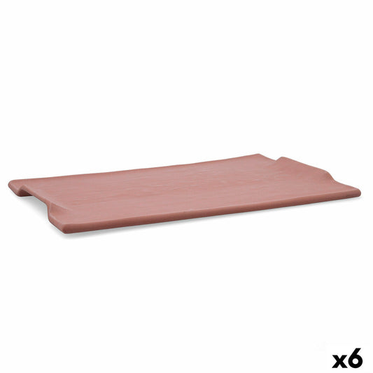 Snack tray Quid Mineral Gres Terracotta Ceramic 35 x 23 cm (6 Units) Quid