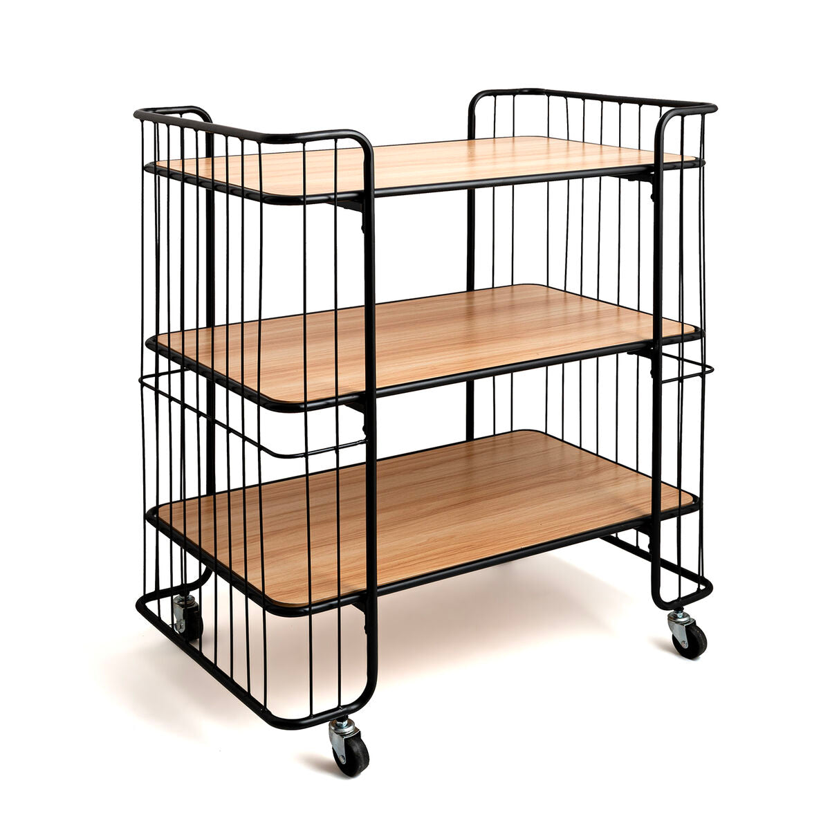 Serving trolley Vinthera Moa Black Steel 75 x 45 x 85 cm Vinthera