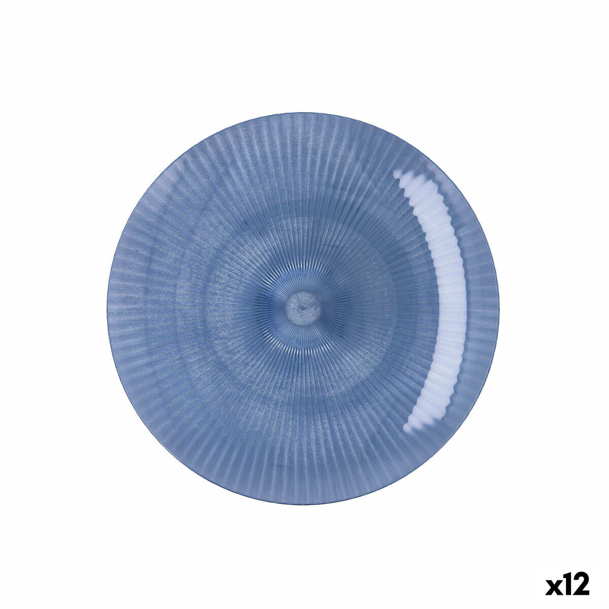 Flat Plate Quid Sunset Blue Plastic 19 cm (12 Units) Quid