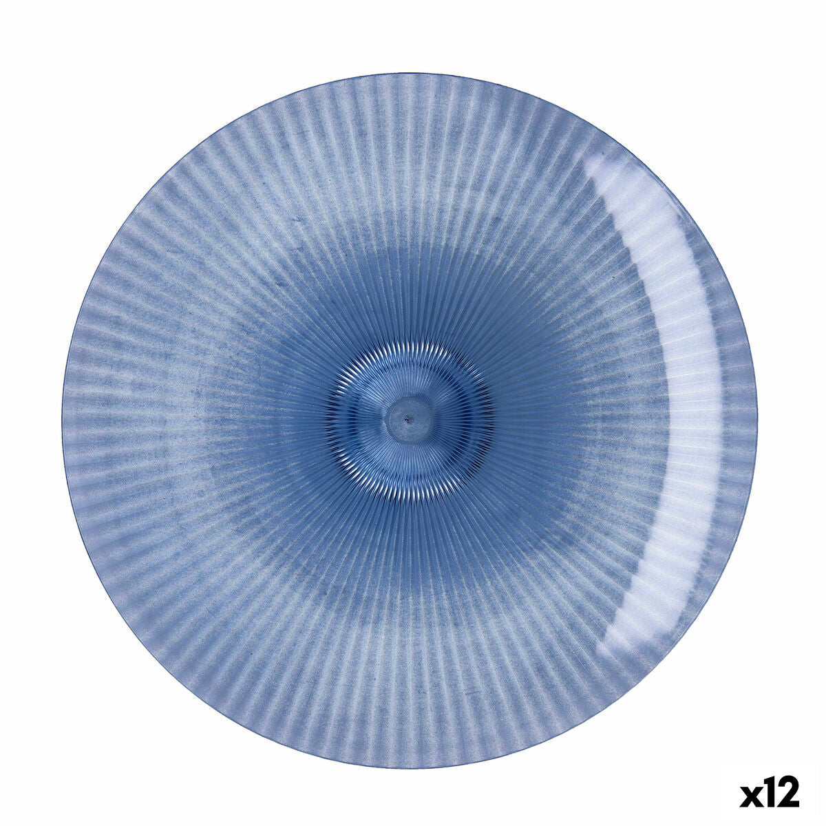 Flat Plate Quid Sunset Blue Plastic 26 cm (12 Units) Quid