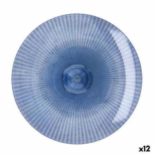 Flat Plate Quid Sunset Blue Plastic 26 cm (12 Units) Quid