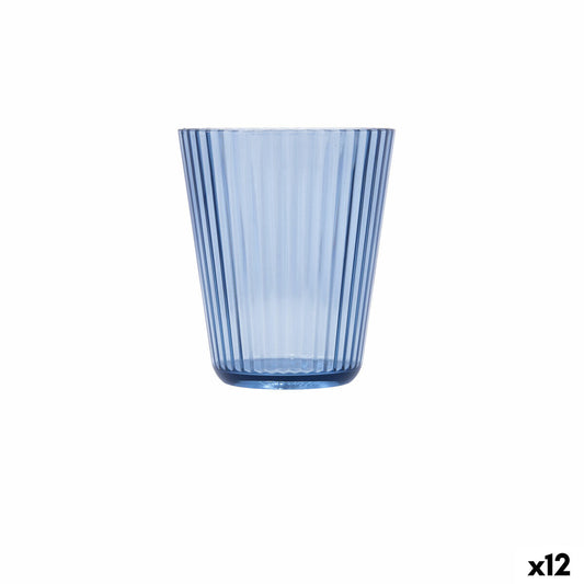 Glass Quid Sunset Azul Blue Plastic 300 ml (12 Units) Quid