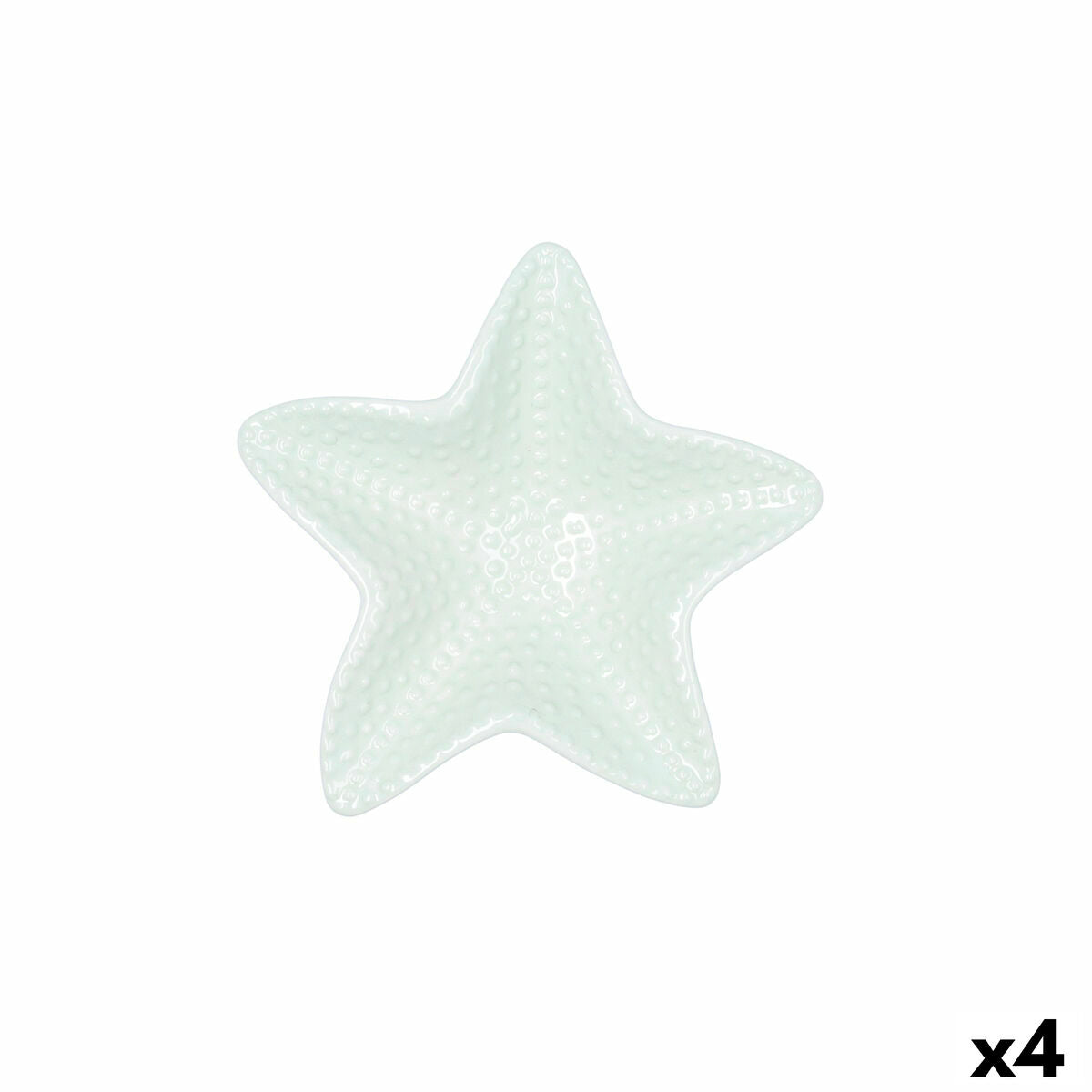 Bowl Quid Kaleido Green Ceramic Star 16 x 16 x 3,5 cm (4 Units) Quid